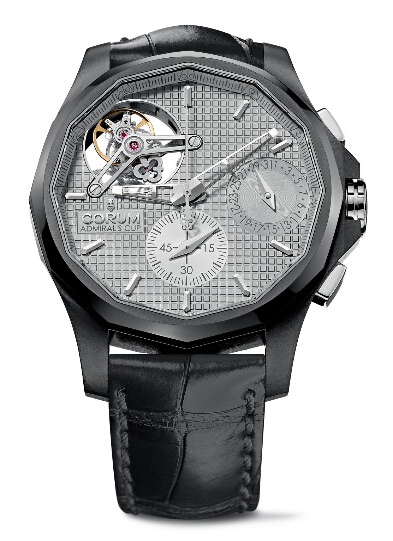 Corum Admiral's Cup Seafender 47 Tourbillon Chronograph Black Aluminium watch REF: A398/01961 Review